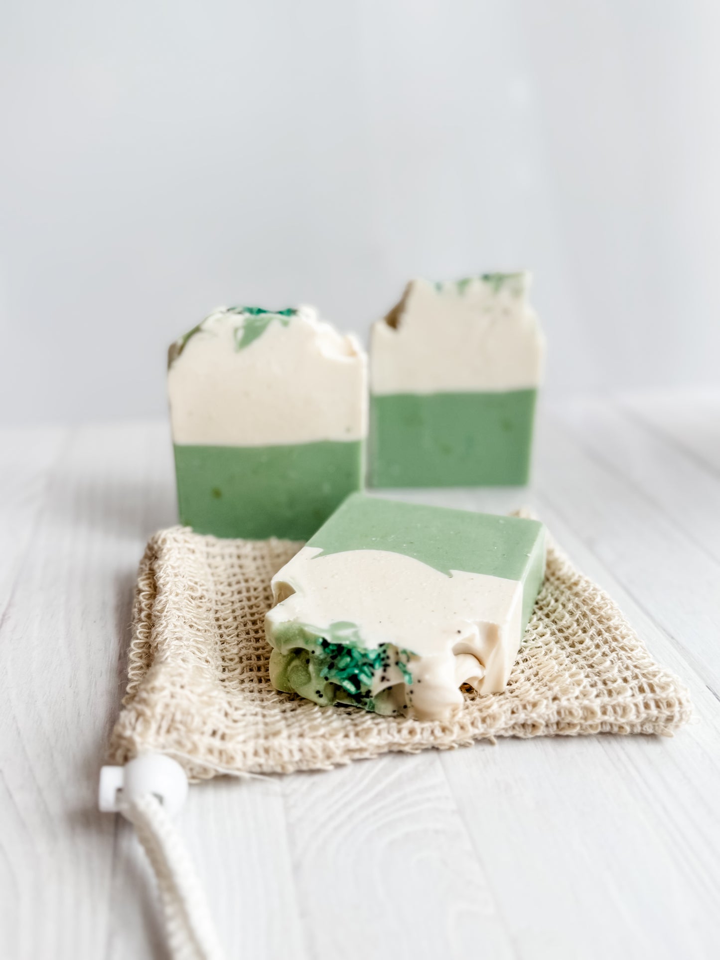 Fresh Cucumber & Aloe Vera Soap Slice