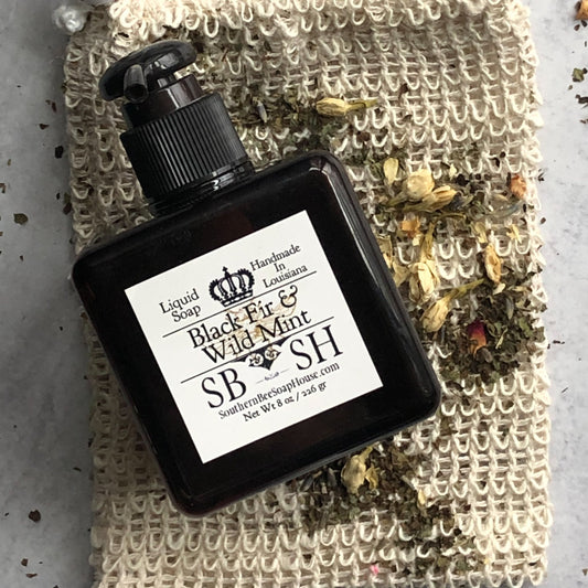 Liquid Soap Square Pump Bottle 8 oz