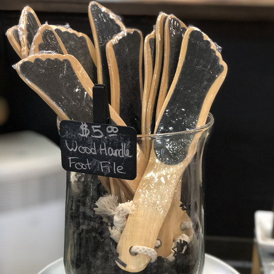Wooden Double Sided Foot File