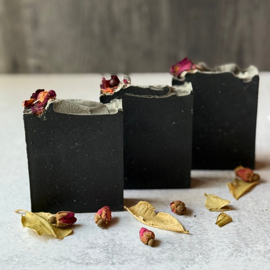 Charred Vanilla Rose Coconut Milk Soap  Bar Large